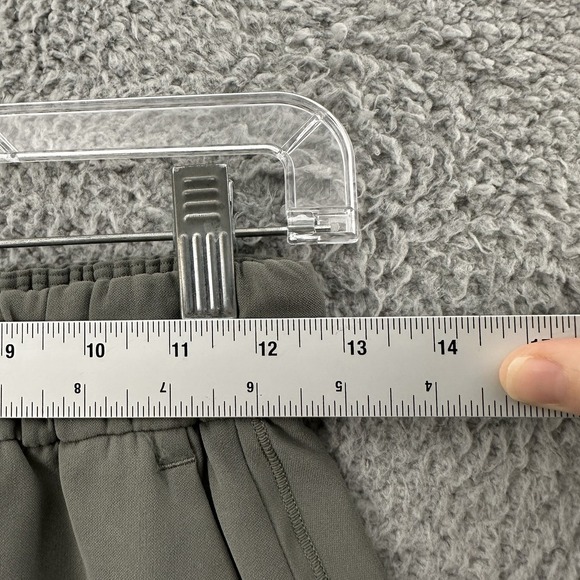 Lululemon On The Fly‎ Skirt Woven Grey Sage Green Travel Business Casual Women 4 - Picture 6 of 7